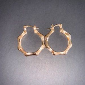 Small Bamboo Style Earrings